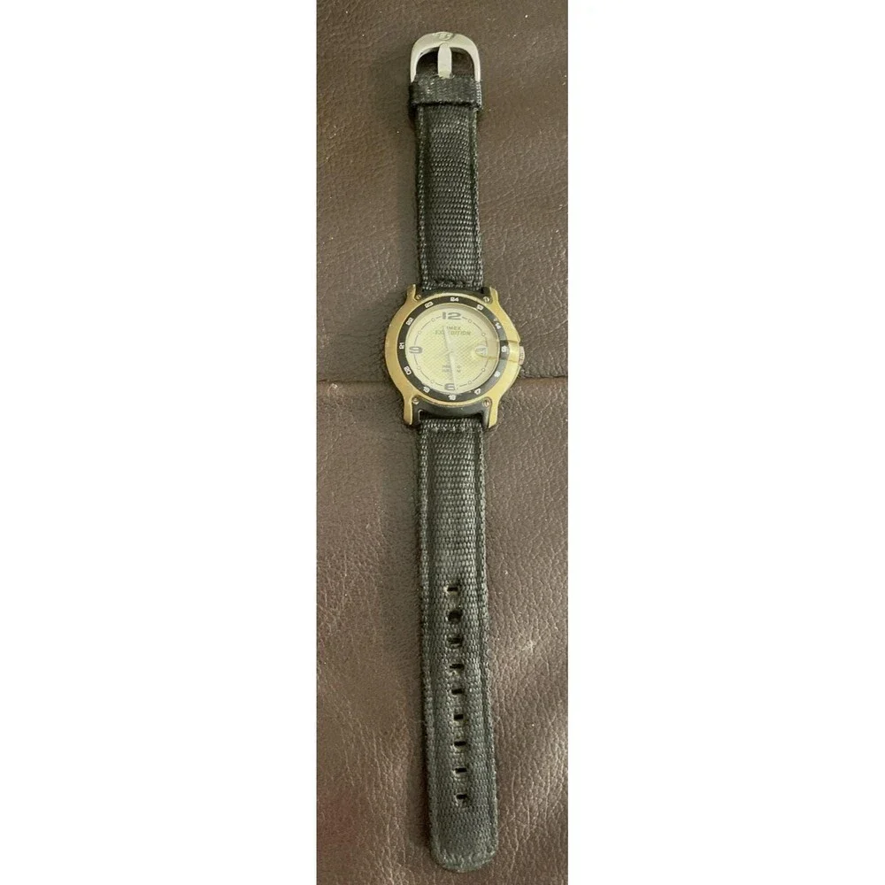 Timex Expedition T47992 Aluminum Trail Indiglo Date Mens Watch WR50M Nylon Strap